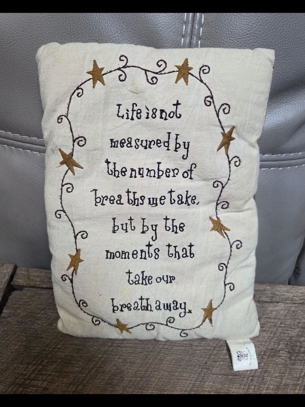Country-style decorative throw pillow by Honey & Me, Inc. ~ Bin TT